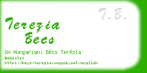 terezia becs business card